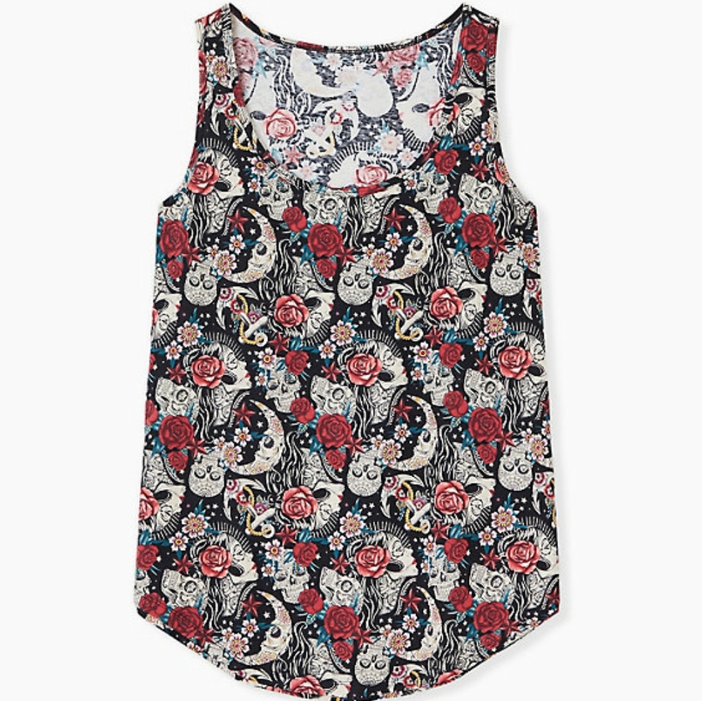 Torrid "Tattoo" active tank top Sz 1X NWOT